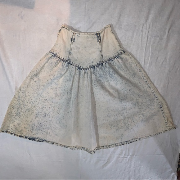 Vintage 80’s Denim Stone Washed Skirt - Picture 6 of 8